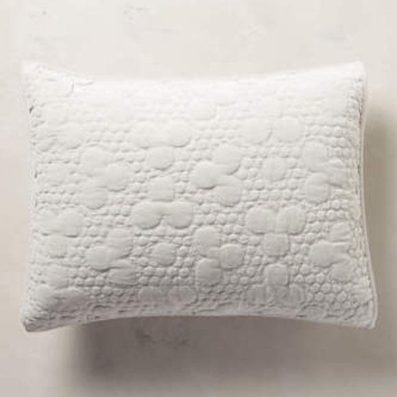 ANTHROPOLOGIE MINAMI GREY VELVET 2 STANDARD SHAMS - Picture 2 of 3